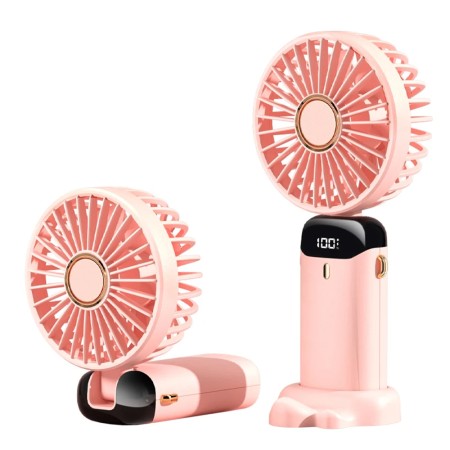 Ventilator Portabil, 1800mAh - Techsuit (N15) - Pink