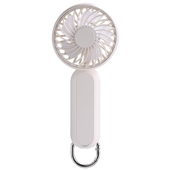 Ventialor Portabil cu Port USB, 3 Viteze, 1200mAh - Techsuit (A217) - Light Beige