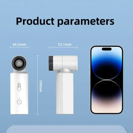 Ventilator Portabil, 80000rpm, 4500mAh - Techsuit (FS15) - Navy Blue