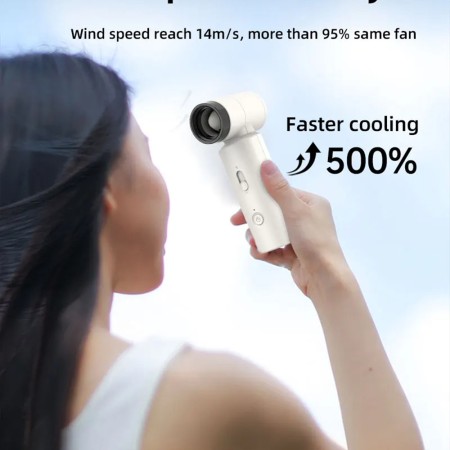 Ventilator Portabil, 80000rpm, 4500mAh - Techsuit (FS15) - Navy Blue