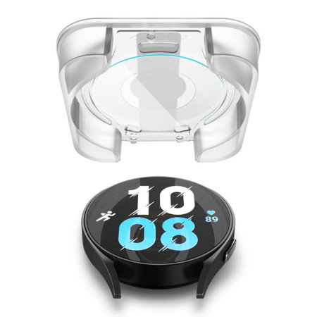 Folie smartwatch pentru Samsung Galaxy Watch 6 40mm, set 2 buc. Spigen Glas.TR EZ FIT, Clear