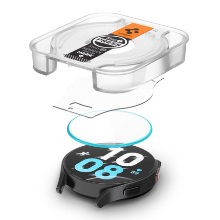 Folie smartwatch pentru Samsung Galaxy Watch 6 40mm, set 2 buc. Spigen Glas.TR EZ FIT, Clear
