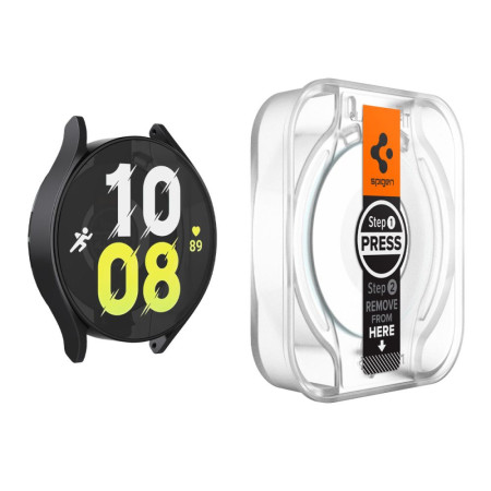 Folie smartwatch pentru Samsung Galaxy Watch6 44mm, set 2 buc. Spigen Glas.TR EZ FIT, Clear