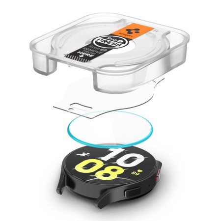 Folie smartwatch pentru Samsung Galaxy Watch6 44mm, set 2 buc. Spigen Glas.TR EZ FIT, Clear