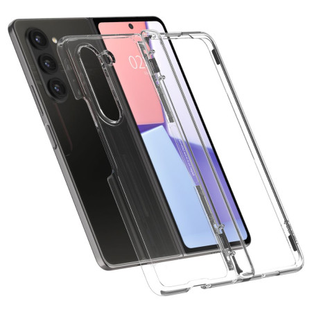 Husa pentru Samsung Galaxy Z Fold 5 Spigen Thin Fit, Crystal Clear