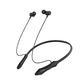 Casti Bluetooth fara fir Lito LT-V135 cu bandă gât pentru sport, cu microfon, Bluetooth V5.3, 160mAh, Black