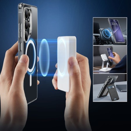 Husa pentru Samsung Galaxy S25 Ultra - ESR Classic Hybrid HaloLock - Clear