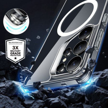 Husa pentru Samsung Galaxy S25 Ultra - ESR Classic Hybrid HaloLock - Clear