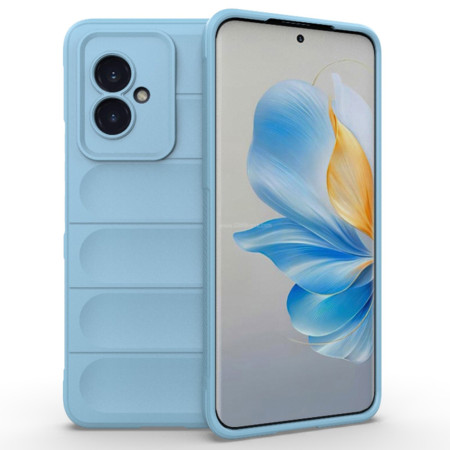 Husa pentru Honor 100, Antisoc, Margini Striatii, Magic Shield, Bleu