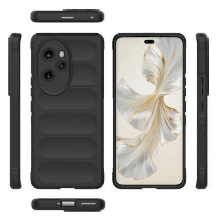 Husa pentru Honor 100 Pro, Antisoc, Margini Striatii, Magic Shield, Black
