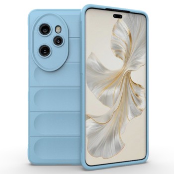 Husa pentru Honor 100 Pro, Antisoc, Margini Striatii, Magic Shield, Bleu