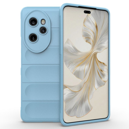 Husa pentru Honor 100 Pro, Antisoc, Margini Striatii, Magic Shield, Bleu