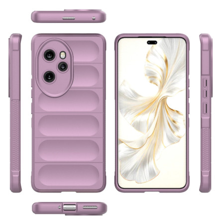 Husa pentru Honor 100 Pro, Antisoc, Margini Striatii, Magic Shield, Purple