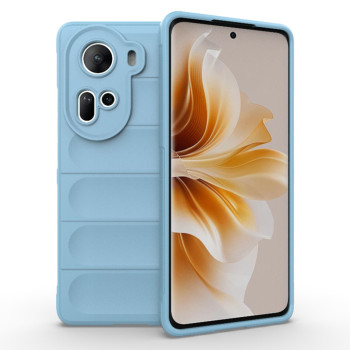 Husa pentru Oppo Reno 11, Antisoc, Margini Striatii, Magic Shield, Bleu