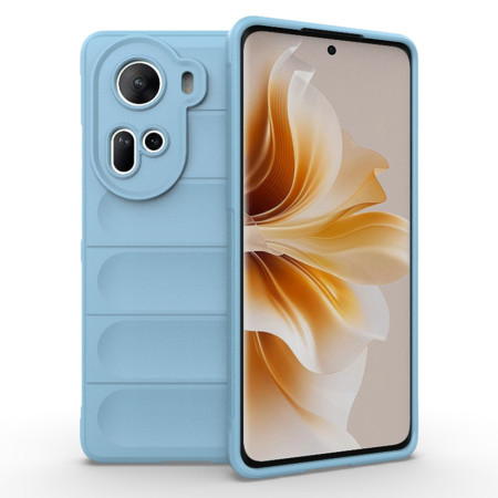 Husa pentru Oppo Reno 11, Antisoc, Margini Striatii, Magic Shield, Bleu