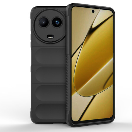 Husa pentru Realme 11 5G, Antisoc, Margini Striatii, Magic Shield, Black