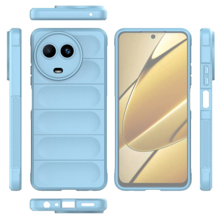 Husa pentru Realme 11 5G, Antisoc, Margini Striatii, Magic Shield, Bleu