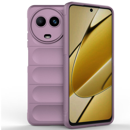 Husa pentru Realme 11 5G, Antisoc, Margini Striatii, Magic Shield, Purple