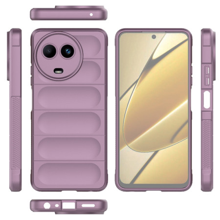 Husa pentru Realme 11 5G, Antisoc, Margini Striatii, Magic Shield, Purple