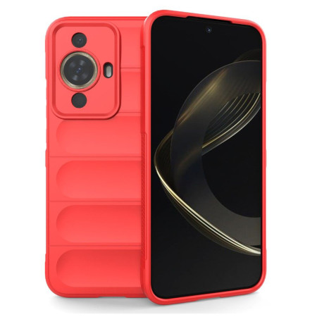 Husa pentru Huawei nova 11 / nova 12s, Antisoc, Margini Striatii, Magic Shield, Red
