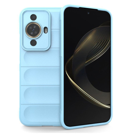 Husa pentru Huawei nova 11 / nova 12s, Antisoc, Margini Striatii, Magic Shield, Bleu