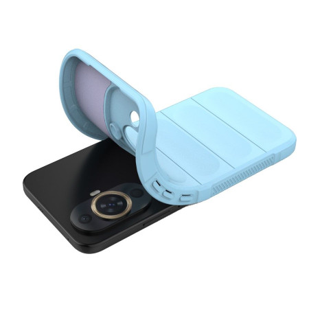 Husa pentru Huawei nova 11 / nova 12s, Antisoc, Margini Striatii, Magic Shield, Bleu