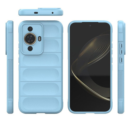 Husa pentru Huawei nova 11 / nova 12s, Antisoc, Margini Striatii, Magic Shield, Bleu
