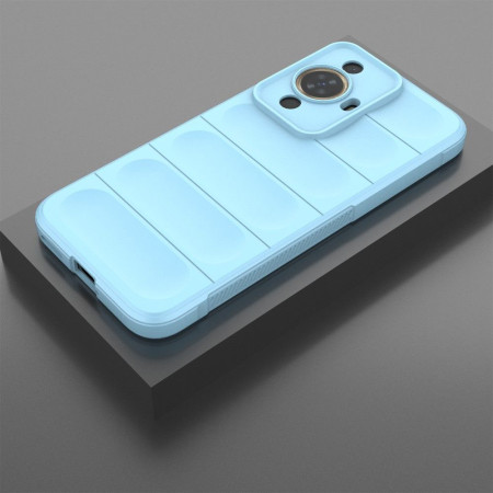 Husa pentru Huawei nova 11 / nova 12s, Antisoc, Margini Striatii, Magic Shield, Bleu