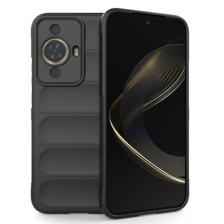 Husa pentru Huawei nova 11 / nova 12s, Antisoc, Margini Striatii, Magic Shield, Black