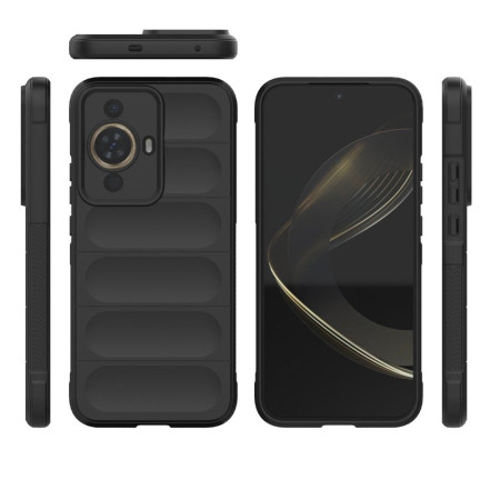 Husa pentru Huawei nova 11 / nova 12s, Antisoc, Margini Striatii, Magic Shield, Black