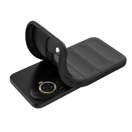 Husa pentru Huawei nova 11 / nova 12s, Antisoc, Margini Striatii, Magic Shield, Black