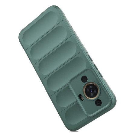 Husa pentru Huawei nova 11 / nova 12s, Antisoc, Margini Striatii, Magic Shield, Green