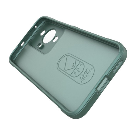 Husa pentru Huawei nova 11 / nova 12s, Antisoc, Margini Striatii, Magic Shield, Green