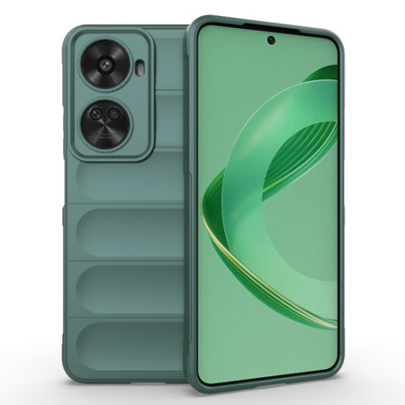 Husa pentru Huawei nova 11 SE / 12 SE, Antisoc, Margini Striatii, Magic Shield, Green