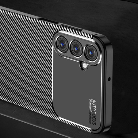 Husa pentru Samsung Galaxy A25 5G, CarbonFiber, Black