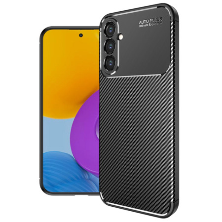 Husa pentru Samsung Galaxy A54, CarbonFiber, Black