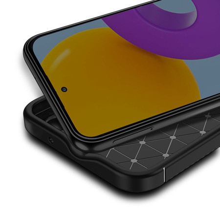 Husa pentru Samsung Galaxy A54, CarbonFiber, Black