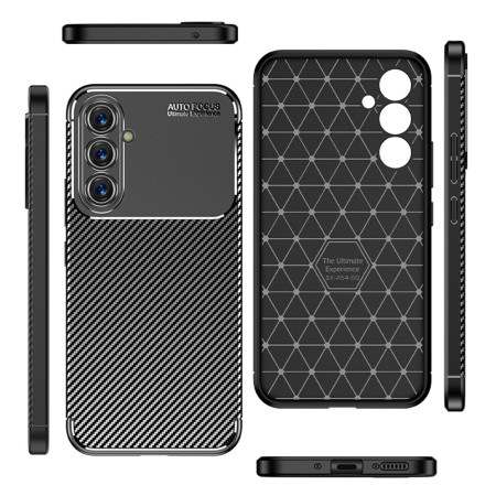 Husa pentru Samsung Galaxy A54, CarbonFiber, Black