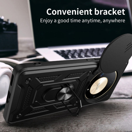 Husa pentru Huawei nova 12i, Magnetic Ring, CamShield, Black