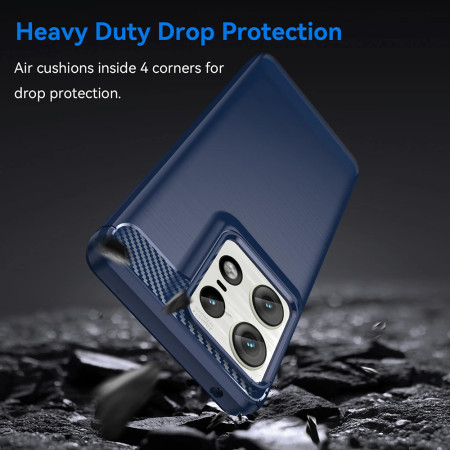 Husa Carbon pentru Nokia G60, Tech Protects, Blue