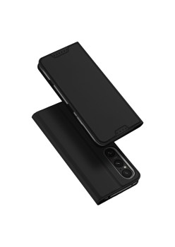 Husa Flip Sony Xperia 1 VI, Skin Pro, Smart Pro Magnet, Negru