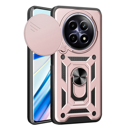 Husa pentru Realme 12 / 12x, CamShield Protectie Camera, Magnetic, Slide si Snap, Rose Gold