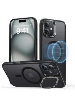 Husa pentru iPhone 16 - ESR Classic Hybrid HaloLock Kickstand - Frosted Black