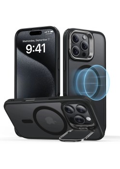 Husa pentru iPhone 16 Pro - ESR Classic Hybrid HaloLock Kickstand - Frosted Black