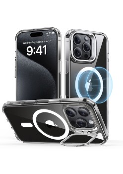 Husa pentru iPhone 16 Pro Max - ESR Classic Hybrid HaloLock Kickstand - Clear