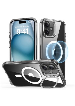 Husa pentru iPhone 16 Plus - ESR Classic Hybrid HaloLock Kickstand - Clear