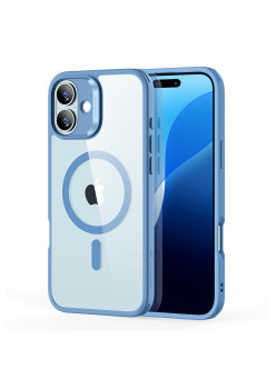 Husa pentru iPhone 16 - ESR Classic Hybrid HaloLock - Clear Blue