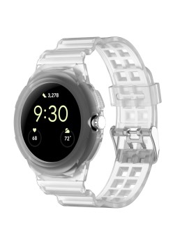 Curea pentru Google Pixel Watch / Watch 2 / Watch 3 41mm - Techsuit Watchband (W065) - Clear