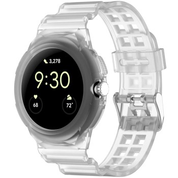 Curea pentru Google Pixel Watch / Watch 2 / Watch 3 41mm - Techsuit Watchband (W065) - Clear