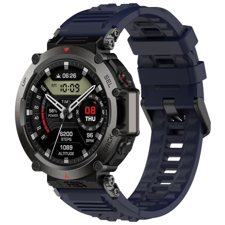 Curea pentru Amazfit T-Rex Ultra - Techsuit Watchband (W067) - Navy Blue